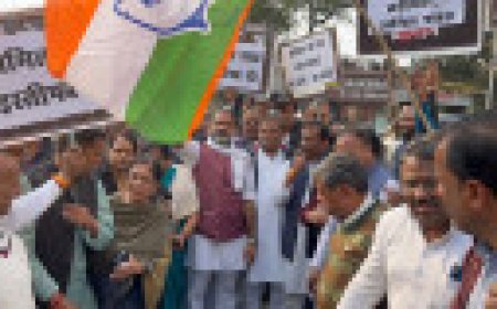 Jabalpur News: राष्ट्रीय सचिव-प्रदेश के सह प्रभारी के नेतृत्व में कांग्रेसियों ने जलाएं गृहमंत्री शाह के पोस्टर