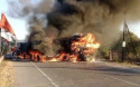 Jabalpur News: ट्रक और ट्राले में हुई जोरदार टक्कर