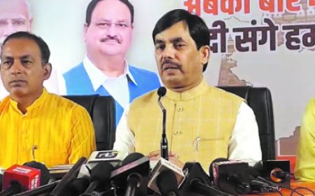 शाहनवाज हुसैन बोले- अर्बन नक्सल के प्रभाव में है कांग्रेस