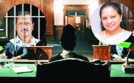 दिल्ली शराब कांड , केजरीवाल और के. कविता तिहाड़ में 7 तक रहेंगे साथ