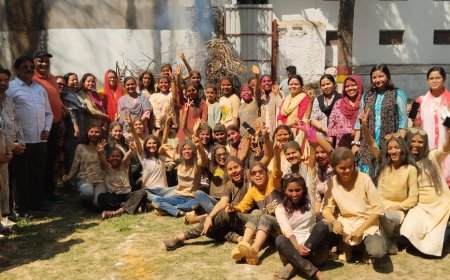 Jabalpur News: महिला महाविद्यालय में मनाया गया रंगों का उत्सव