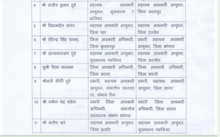 Jabalpur News: संजीव कुमार दुबे बने जबलपुर के सहायक आबकारी आयुक्त, सरकार ने किए थोक तबादले