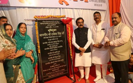 Jabalpur News: मंत्री  सिंह ने किया 22 करोड़ की लागत से बनने वाले विभिन्न विकास कार्यों का भूमिपूजन, कटंगा तिराहा से छोटी लाइन तक बिजली के तारों को अंडरग्राउंड करने, सड़क चौड़ीकरण की घोषणा