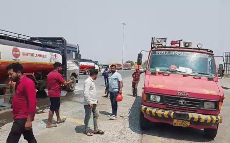 Jabalpur News: डीजल टैंकर में लगी आग, मचा हड़कंप