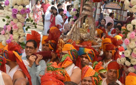 Jabalpur News: चांदी पालकी पर निकली श्रीजी की शोभायात्रा, भगवान स्वामी महावीर का जन्म कल्याणक महोत्सव आज