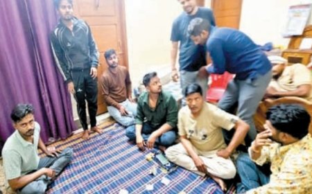 Jabalpur News: कोतवाली में चल रही हाईटेक जुआ फड़ पर क्राइम ब्रांच की दबिश, 500 रुपए एंट्री फीस देते थे जुआड़ी