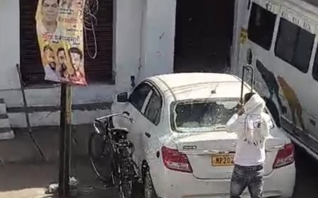 Jabalpur News: युवक ने रिटायर्ड सीएसपी सहित आधा दर्जन लोगों की कार को बनाया निशाना, फोड़े कांच