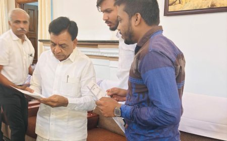 Jabalpur News:मंत्री शाह पर कार्यवाही की मांग को लेकर एनएसयूआई कार्यकर्ता मिले डिप्टी सीएम से