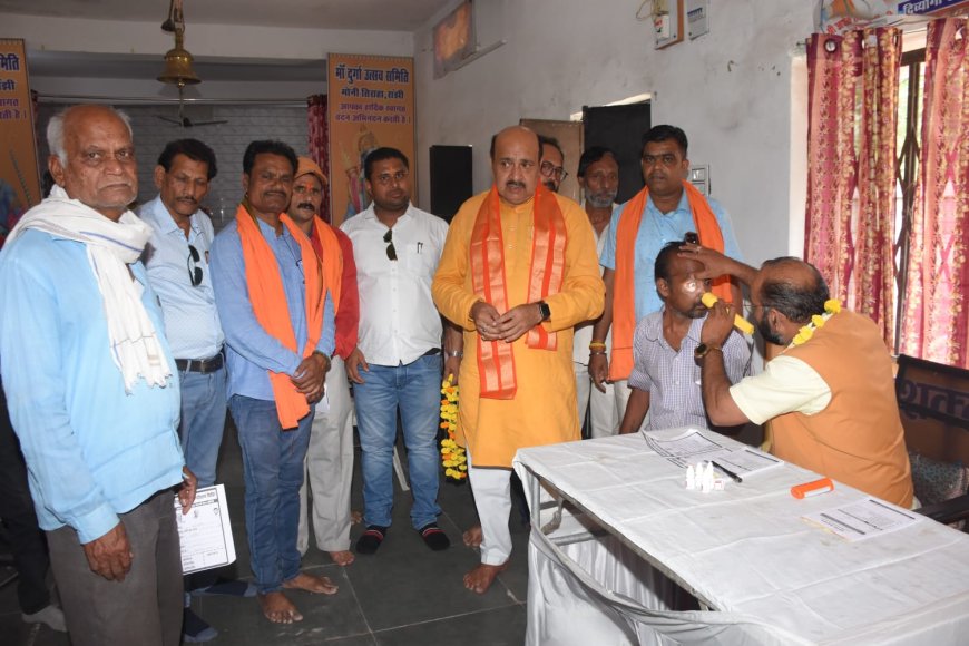 Jabalpur News:रांझी में लगाया गया निःशुल्क नेत्र परीक्षण शिविर