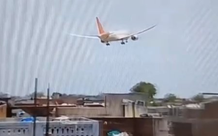 अहमदाबाद एयरपोर्ट में एअर इंडिया के विमान  हुआ हादसे का शिकार, 230 यात्री थे सवार