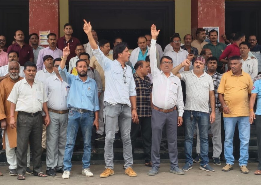 Jabalpur News: RDVV कर्मचारी संघ ने प्रशासन के खिलाफ खोला मोर्चा, दो घंटे ठप रहा काम...नारेबाजी से गूंजा कैंपस