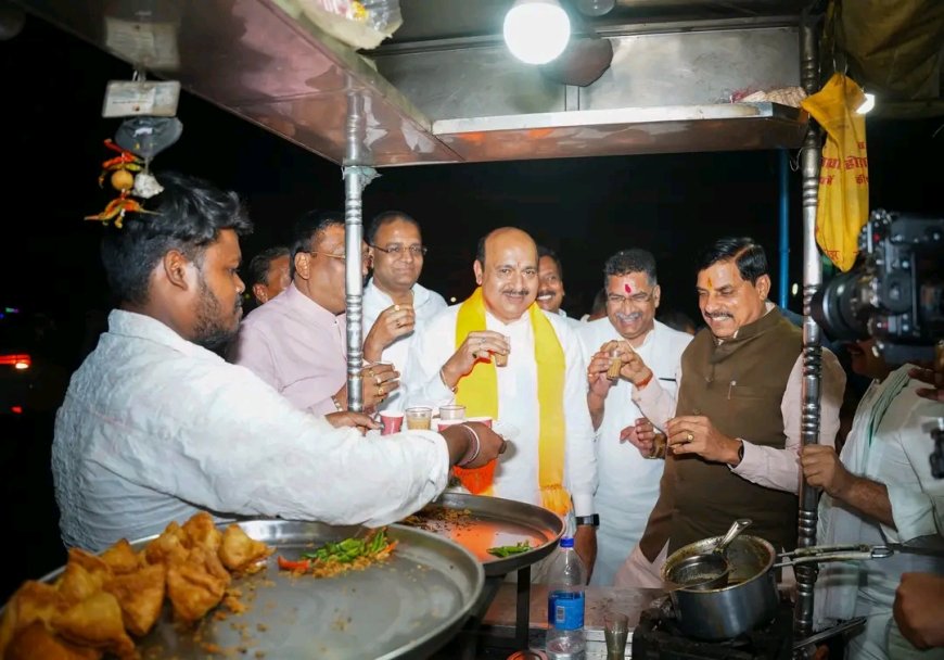 Jabalpur News: मुख्यमंत्री ने जबलपुर के अंध-मूक चौराहे में ठेले में पी चाय , दुकान संचालक बोला;कभी सोचा नहीं था