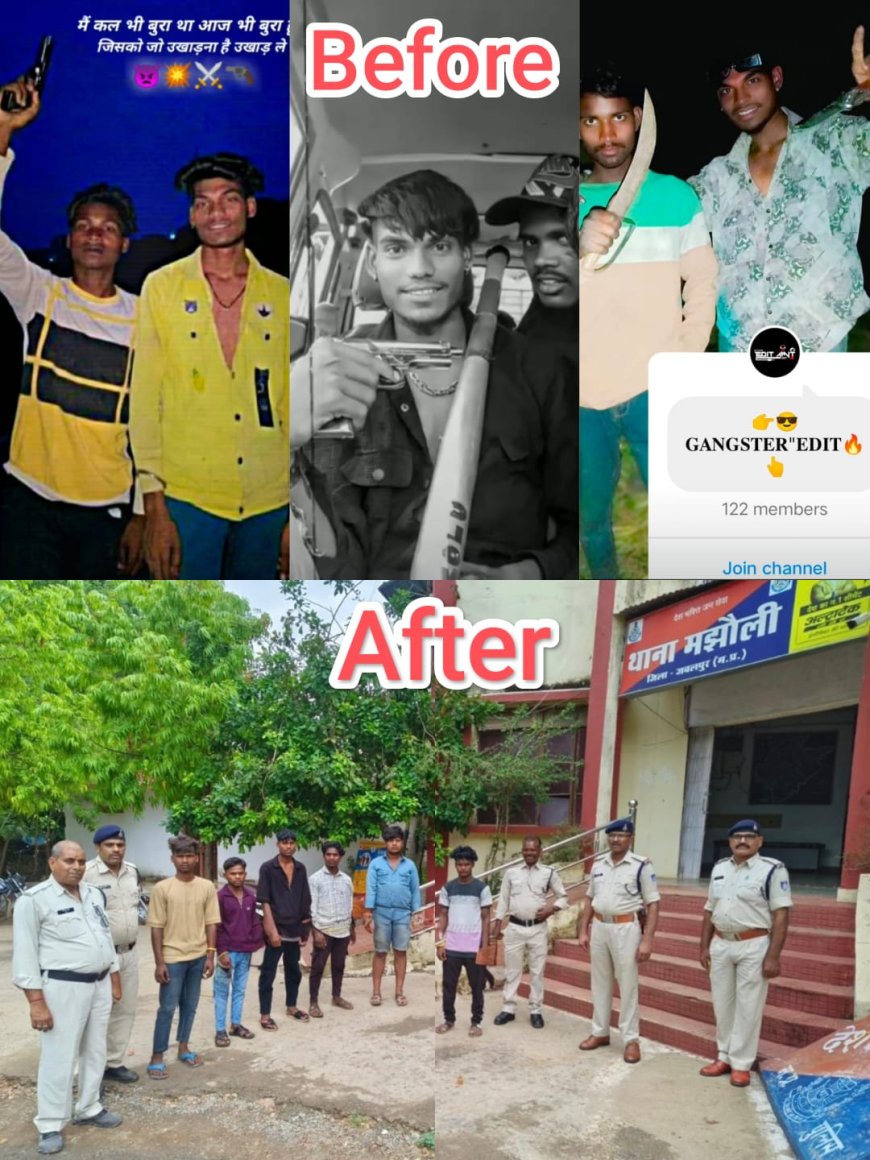 Jabalpur News: सोशल मीडिया पर तमंचा लहराने वालों पर जबलपुर पुलिस की कड़ी कार्यवाही
