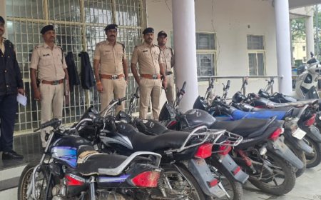 Jabalpur News: रांझी में हुई लूट का खुलासा, 3 सदस्यी गैंग से 7 मोटरसाइकिल बरामद