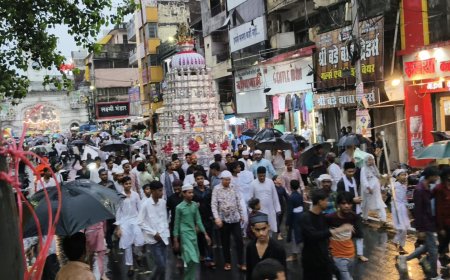 Jabalpur News: बारिश भी नहीं रोक पाई 'मोहब्बतें हुसैन' का सैलाब