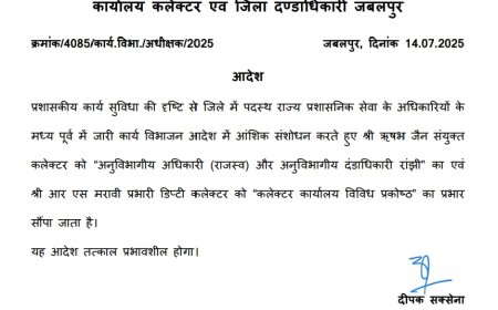 Jabalpur News: ऋषभ जैन बने रांझी एसडीएम, हिंदूवादी संगठनों के आंदोलन के पहले बड़ा बदलाव