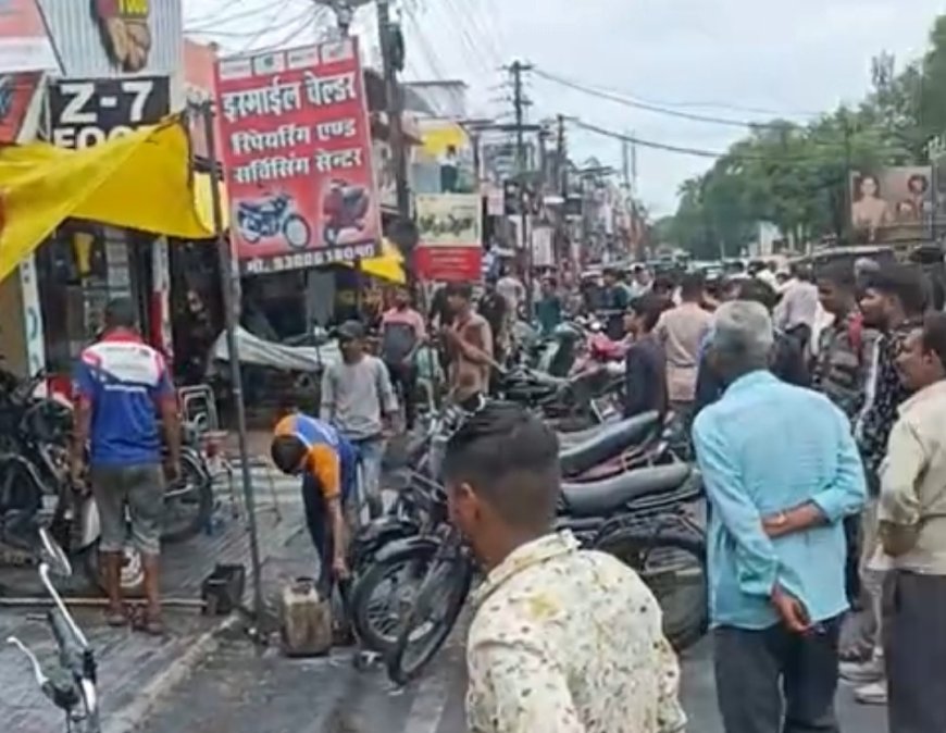 Jabalpur News: सदर मेनरोड में तेज धमाके साथ फटा सिलेंडर, बेल्डिंग सेंटर में हुआ हादसा