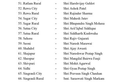 Rewa News: कांग्रेस अध्यक्षों की घोषणा, रीवा अध्यक्ष बने अशोक पटेल और सतना शहर अध्यक्ष बने आरिफ