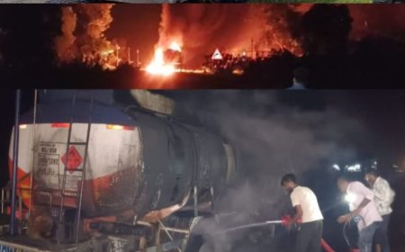 Seoni-Balaghat News : ढाबा और पेट्रोल-डीजल टैंकर में लगी भीषण आग, जिंदा जल गया युवक