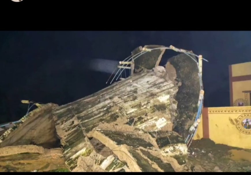 Balaghat News : नल-जल योजना की टंकी धराशाई, ठेकेदार राय सिंह एंड कंपनी पर एफआईआर, उप यंत्री  पर गाज गिरना तय