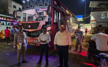 Balaghat News:यात्रियों से अधिक किराया लेने पर 4 बसों पर लगाया 35 हजार रुपए का जुर्माना