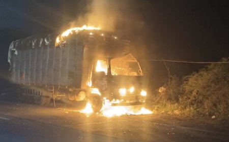 Jabalpur News: खड़े ट्रक के अंदर फटा सिलेंडर, जलकर खाक