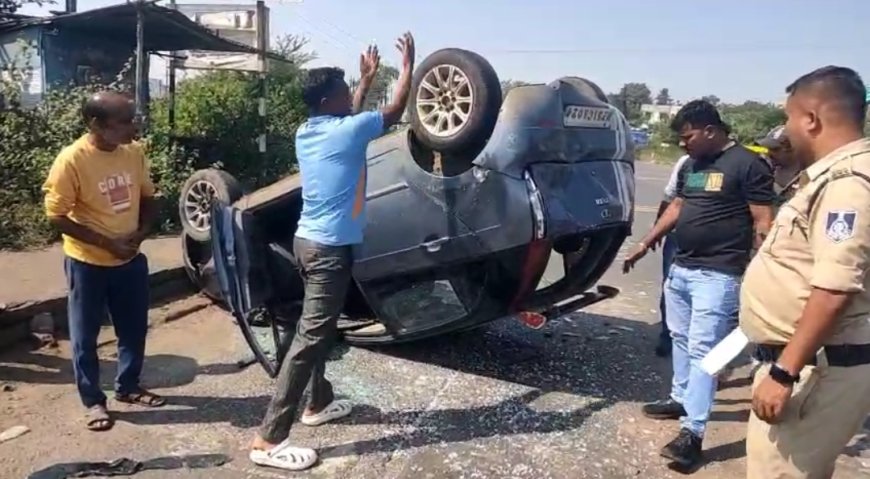 Jabalpur News: बरेला शारदा मंदिर के पास तेज रफ्तार ट्रक ने कार को मारी टक्कर,दो घायल