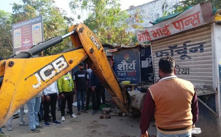 Jabalpur News: दीनदयाल चौक से आईटीआई हटे अतिक्रमण, 60 अवैध दुकानें ध्वस्त