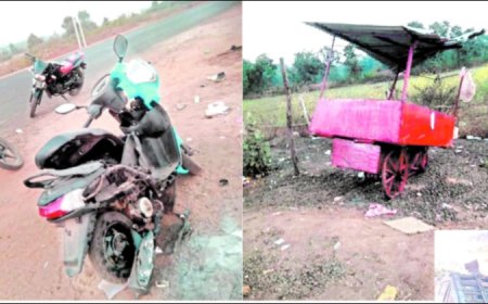 Jabalpur News कुंडम बाईपास के पास दर्दनाक हादसा, राहगीर को बचाने के चक्कर में बहकी कार, 2 की मौत