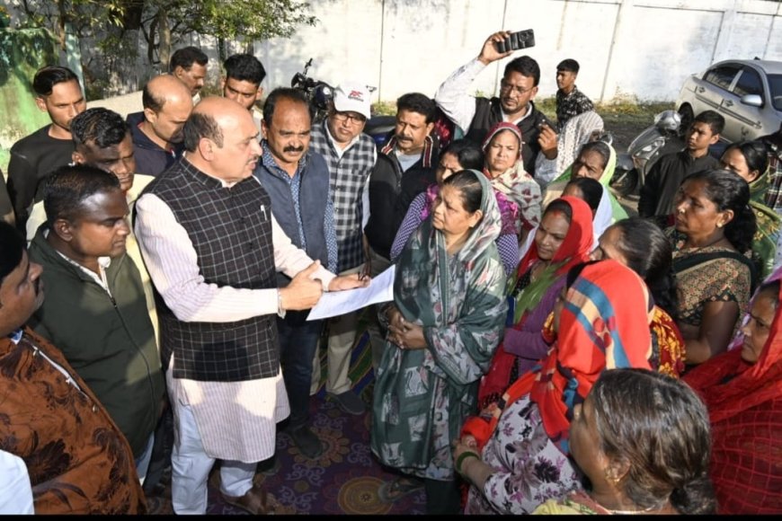 Jabalpur Cantt News: कैंट में बेदखली के नोटिस से दहशत, विधायक रोहाणी पहुंचे राजीव गांधी नगर