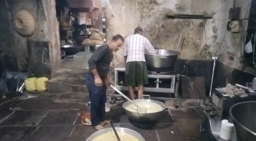 Jabalpur News: बीकानेर स्वीट्स के तिलहरी स्थित  कारखाने में रखी क्विंटल भर मिठाईयों में मिले चूहे के अपशिष्ट-चिटियां