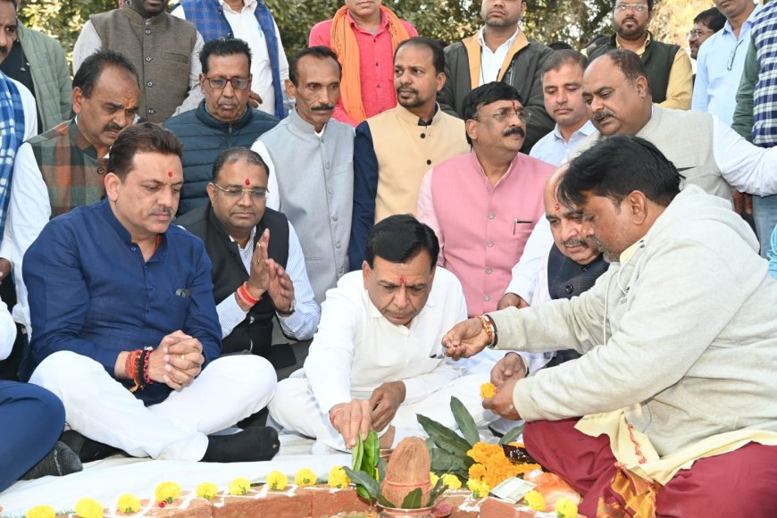 Jabalpur News: उप मुख्यमंत्री देवड़ा ने किया 1.80  करोड़ रुपए से बनने वाले गोराबाजार थाना के नए भवन का भूमिपूजन