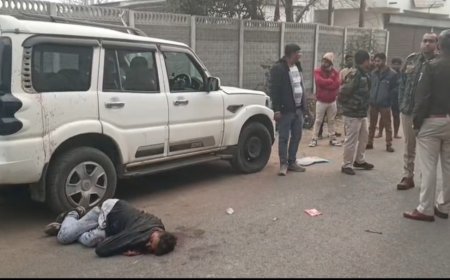 Jabalpur News: फ्लाइओवर के पास नकाबपोश बदमाशों ने की स्काॅर्पियों सवार की हत्या
