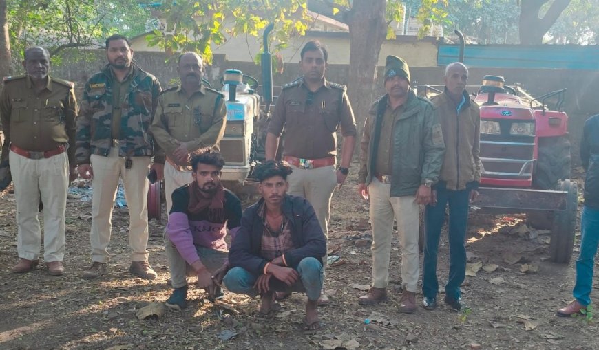 Jabalpur News: संरक्षित वन क्षेत्र में अवैध रेत उत्खनन, वन विभाग ने ट्रेक्टर चालक को दबोचा