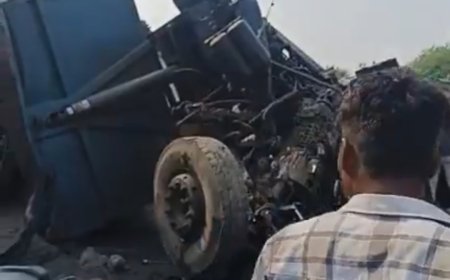 Jabalpur Breaking News: जबलपुर - भोपाल हाईवे में ब्रिज से नीचे गिरा हाइवा, 2 की मौत