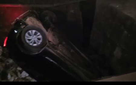 Jabalpur News: गोहलपुर थाने के पास देर रात पुल के नीचे नाले में गिरी कार, चालक व साथी मौके से फरार