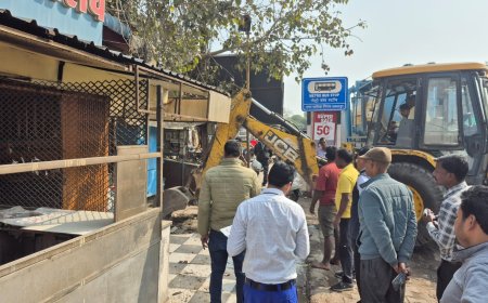 Jabalpur News: वासु होटल में चला बुलडोजर, नाले में किया गया अवैध निर्माण तोड़ा गया