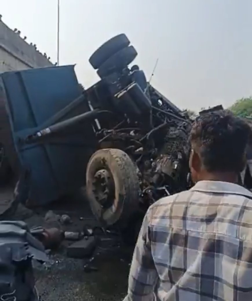 Jabalpur Breaking News: जबलपुर - भोपाल हाईवे में ब्रिज से नीचे गिरा हाइवा, 2 की मौत