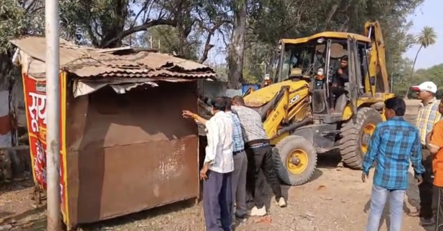 Jabalpur News: नगर निगम संभाग सुहागी- रांझी में बड़ी कार्रवाई, अतिक्रमण हटाए गए