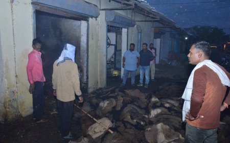 Jabalpur News: कृषि उपज मंडी में बारदान गोदाम में आगी आग