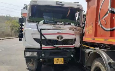 Jabalpur News: नागा घाटी में खड़े ट्रक से टकराया बेकाबू डंपर, एक घायल ​