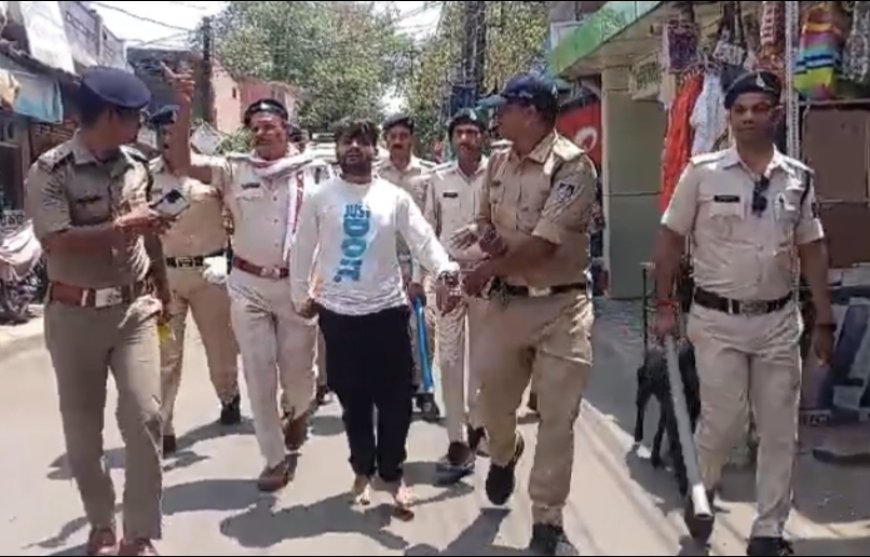 Jabalpur News: 22 वारदातों में फरार रहे बाबू सिंधी को पुलिस ने दबोचा, जिन गलियों में था उसका आतंक... वहां नंगे पांव घुमाया