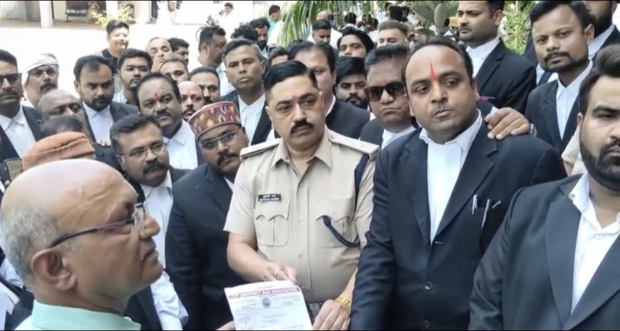 Jabalpur News: सिविल लाइन में वकील-आरक्षक विवाद मामले में अधिवक्ता संघ पहुंचा एसपी आफिस