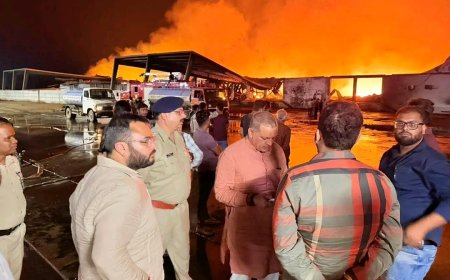 Jabalpur News: देर-रात से सुबह तक धधकता रहा युनिटी लाजिस्टिक पार्क, गोदामों में रखी लाखों की सामाग्री जलकर खाक
