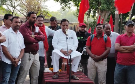 Jabalpur News: एआईडीईएफ राष्ट्रीय अध्यक्ष ने जीसीएफ में गेट मीटिंग के साथ किया आंदोलन का शंखनाद