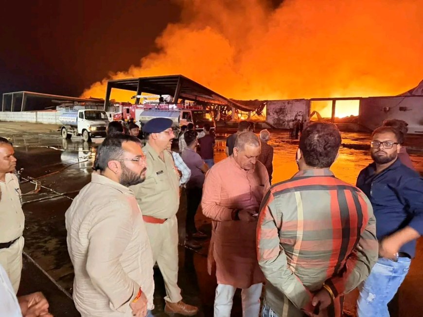 Jabalpur News: देर-रात से सुबह तक धधकता रहा युनिटी लाजिस्टिक पार्क, गोदामों में रखी लाखों की सामाग्री जलकर खाक