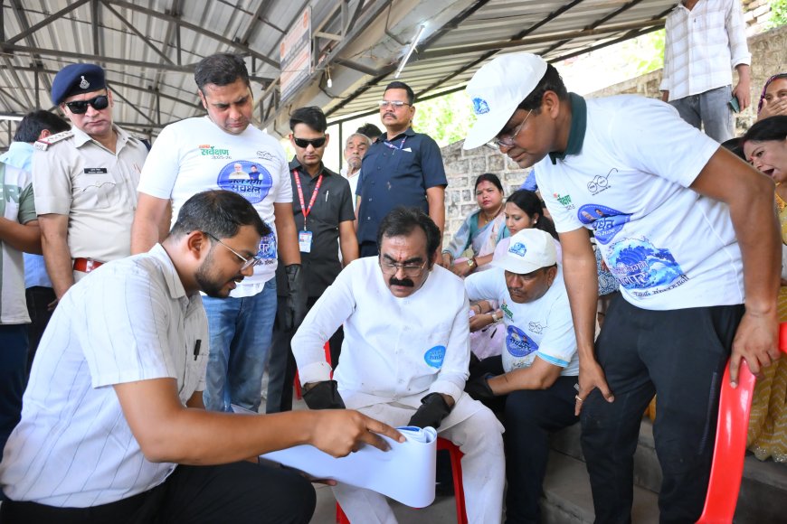 Jabalpur News: जल गंगा संवर्धन अभियान में लोक निर्माण मंत्री ने किया संग्राम सागर में श्रमदान