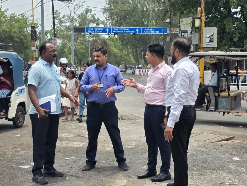Jabalpur News: एम्पायर तिराहा- पेंटीनाका फ्लाई ओवर निर्माण, कैंट बोर्ड, एमपीआरडीसी और रक्षा संपदा के अधिकारियों ने किया निरीक्षण