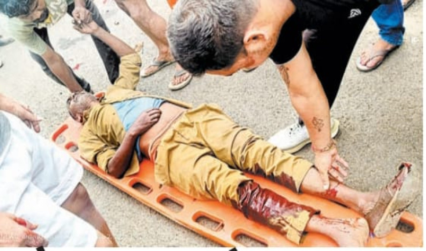 Jabalpur News: गेस प्लांट के पास सड़क हादसा, दो घायल